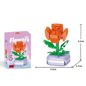 building blocks flowers rose
