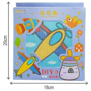 diy diamond painting kit mini plane