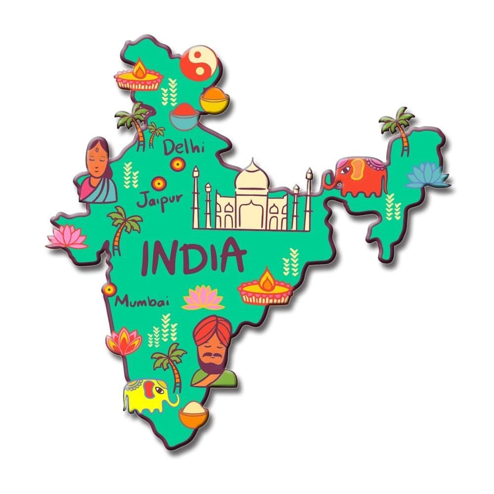 india map magnet india map magnet