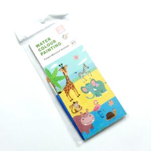 Store pocket water colour painting book forest world of animal